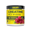 CON-CRET Creatine HCl Powder , Muscle, Cognitif, Cellular Energy Support , Pas de bloating ou de crampes , USA Made & NSF Certifié framboise (100 serving)