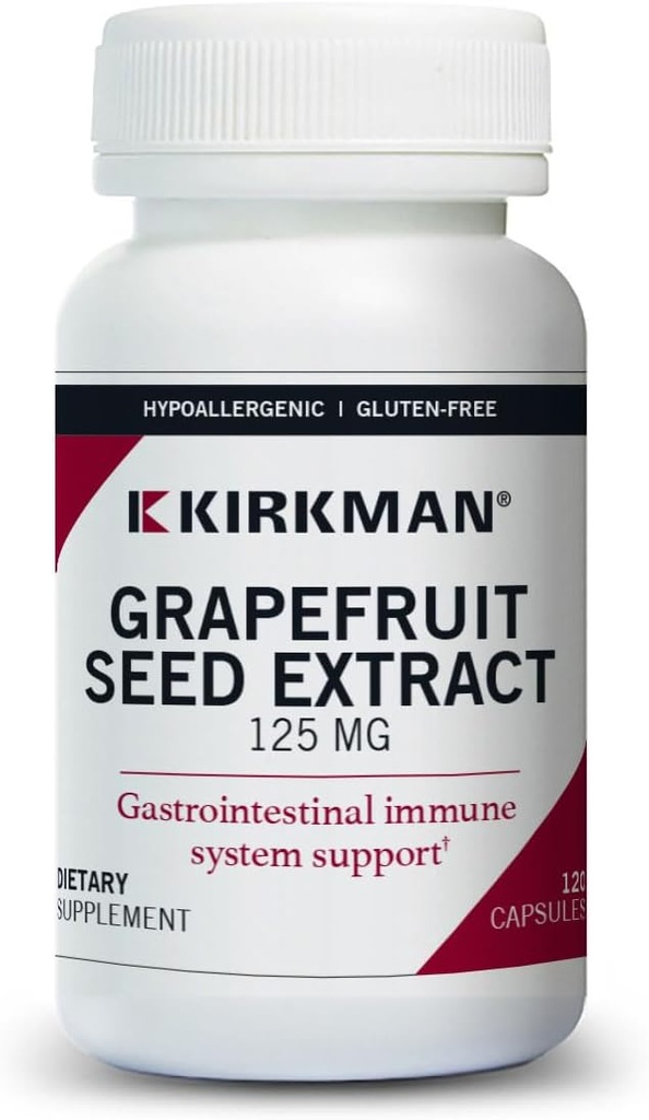 Extrait de graines de pamplemousse 125 mg Capsules - Hypoallergénique, 120 nombre