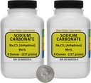 Carbonate de sodium [CNa2O3] en poudre de qualité ACS de 99+% 1 Lb dans deux bouteilles pour l'espace