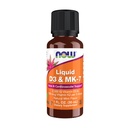 NOW Foods Supplements, Liquid D-3 & MK-7 mit 2.500 IE Vitamin D-3 & 100 mcg Vitamin K-2 pro 5 Tropfen, 1-Unze