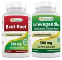 Rüben Wurzelpulver 500 Mg & Ashwagandha Extrakt 500 Mg