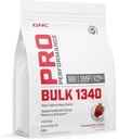 GNC Pro Performance Bulk 1340 Mass Gainer Protéines Poudre, 50g, Sans gluten, Whey, Créatine, BCAA, 3ème partie testée, Récupération et croissance musculaire, Micronutriments, Fraises et Crème, 9 portions