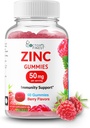Zinc 50mg Gummis – Vegetarisch, GMO Free & Gluten Free Vitamin – Great Tasting Berry Flavor Pectin Chews – Erwachsene Nahrungsergänzung – 60 Count [30 Doses]