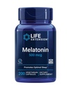 Melatonina Estensione della vita, 500 mcg – Promuove delicatamente il sonno, Bassa dose, Dimensione del valore – Non OGM, Senza glutine, Vegetariano – 200 capsule