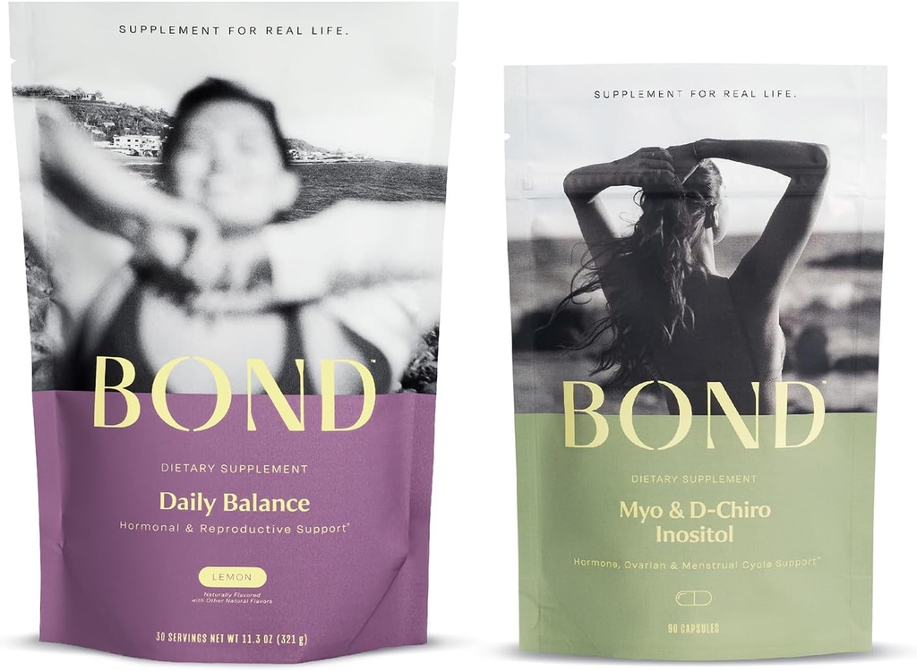 BOND Daily Balance und Myo-Inositol & D-Chiro Inositol Kapseln Bundle: Hormon Balance und gesunde Unterstützung für Frauen