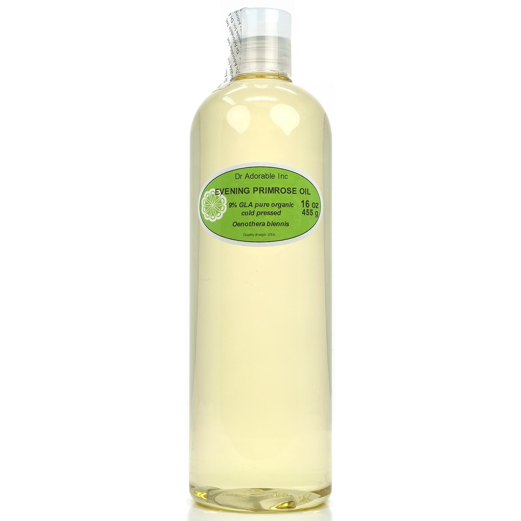 Dr Adorable - 16 oz - Abend Primrose Öl - 100% reines natürliches organisches kaltgepresst