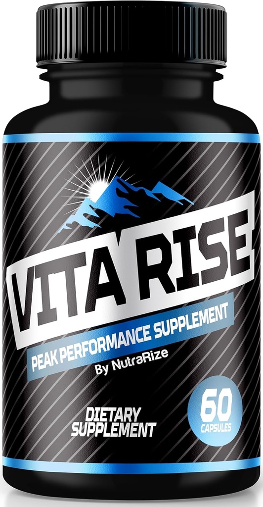 Vita Rise Pills for Men, Official Vita Rise Peak Performance Supplement, All Natural Male Capsules for Global Health and Wellness Support, Vita Rise Pro Tablets, VitaRise (60 Capsule)