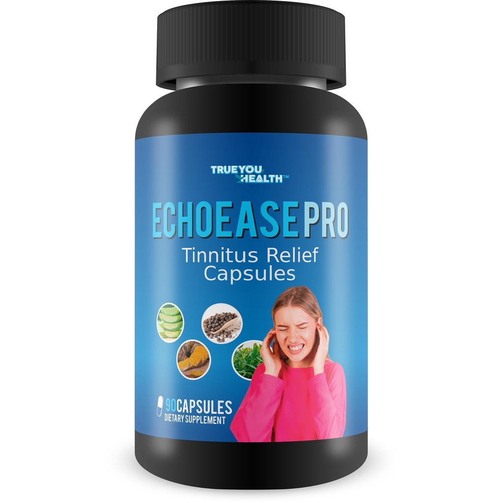 Pro EchoEase Tinnitus Relief Capsule - Il nostro Miglior Echo Ease per Tinnitus - Tinnitus & Ear Support Formula - Trattamento Tinnito Naturale - Herbal Tinnitus Aid - Ear Ringing Relief - Ear Ringing Remedy