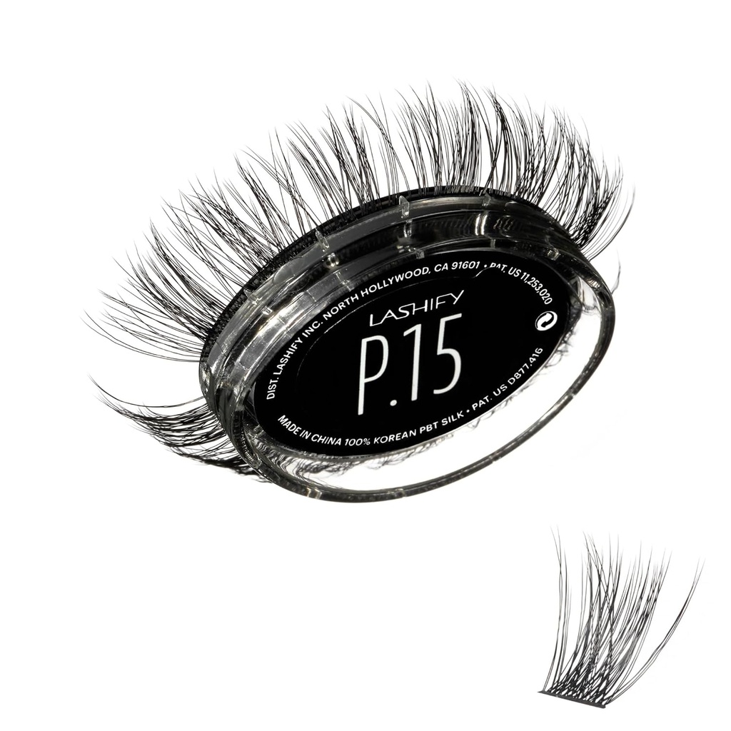 Lashify Plushy 15mm Gossamer cils en noir, facile bricolage faux cils pour un volumineux pourtant encore naturel look