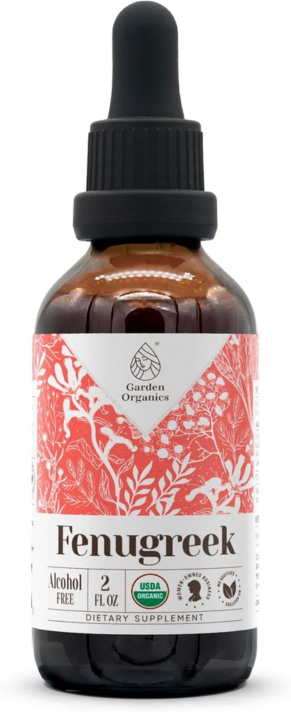 Fenugreek USDA Extrait sans alcool biologique , supplément alimentaire, teinture haute puissance , naturel certifié Fenugreek biologique (Trigonella foenum-graecum) Fruit séché (2 oz)