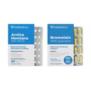 VitaMedica Arnica und Bromelain Blister Packs Bundle | für Postchirurgie und Muskelrückgewinnung | Bruise Relief | Pflanzenbasierte natürliche Formeln | 2 Produkt Bundle für Heilung Unterstützung | 5 Tage Versorgung