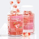 Collagen Gummies - 60 Conte, Collage idrolizzato Tipo 1 & 3,Vitamina C E per le donne Uomo Pelle sana Giunti per capelli Supporto, Non-OGM,Gluten-Free,Gelatin-Free (120 Conti)