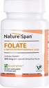 Active 6S-5-methyltetrahydrofolic acid-400 mcg,Promote Protein Production, red Blood Cell Production and Prevent fetal malformations,30 Caps