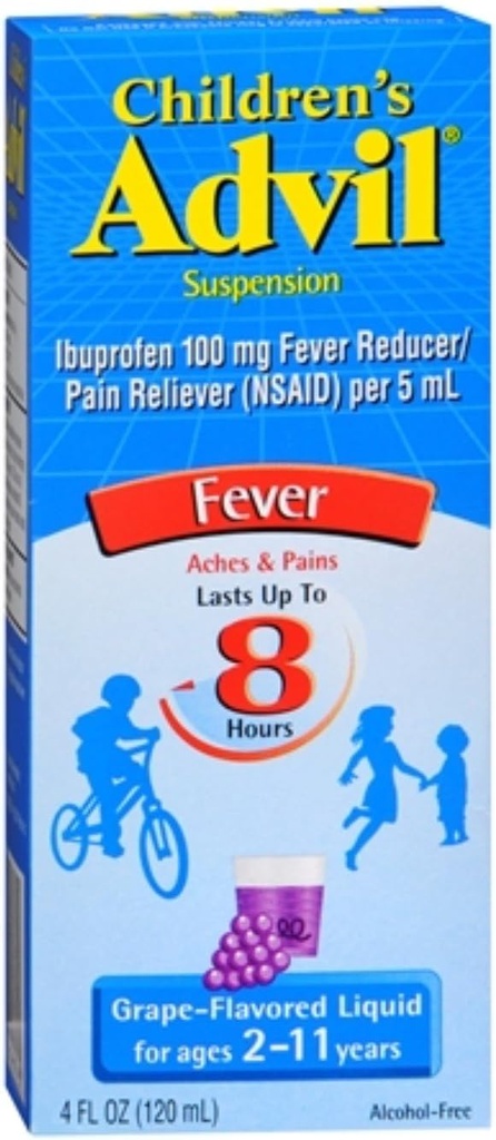 Advil Kinderfederung, Trauben 4 oz (Pack von 6)