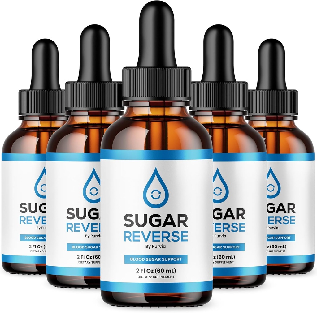 (5 Pack) Gocce inversa dello zucchero, Supplemento di gocce liquide inversa dello zucchero Supplemento avanzato della vitamina della formula con cromo, massima resistenza, gocce inversa dello zucchero Formula ufficiale, invertimento dello zucchero (5 bottiglia)