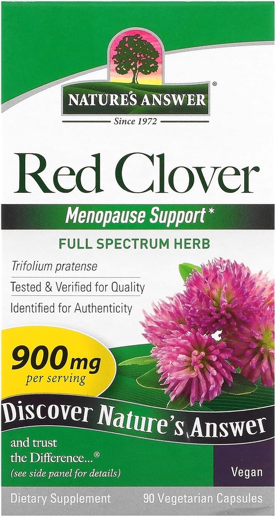 Nature's Answer Red Clover (Trifolium Pratense) (Trifolium Pratense) (Trifolium Pratense) (Trifolium Pratense) (Trifolium Pratense) (Trifolium Pratense) (Idéal pour la ménopause)