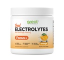 Thème+ Orange Nootropic Electrolyte: Hydratation et soutien du cerveau pour l'amélioration cognitive, la mémoire, la concentration - Citicoline, caféine biologique, méthyl B12 - Fabriqué aux États-Unis