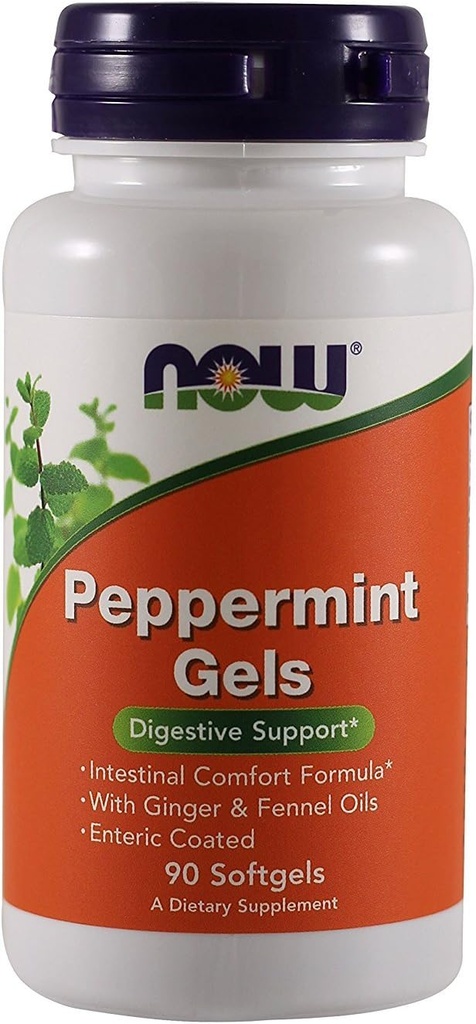 Now Foods Gels de menthe poivrée - 90 softgels (paquet de 3)