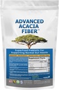 Advanced Acacia Fiber Powder Bundle 2.5 Ibs (40oz) Soluble Fiber Leaky Gut Repair Powder + Organic Sodium Bicarbonat Alkaline Supplement für Alkalinity 2LB