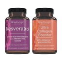 Reservate Resveratrol & Ultra Collagen Booster - Resveratrol & Collagen Capsules for Cell & Skin Support - Features Dermaval - 60 Kapseln, 90 Ultra Collagen Booster Kapseln