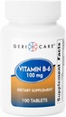 GeriCare Vitamin B-6 100mg, 100 Tabletten – Tägliche Ernährungsunterstützung für gesündere Gehirnfunktion, Mood-Verbesserung, zirkulierende Gesundheit & Stoffwechsel – Hilft, Fettdeutigkeit zu bekämpfen & Gesamt Wellness zu fördern