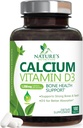 Supplément Calcium 1200 mg - avec vitamine D3 pour la meilleure absorption - Supporte la santé immunitaire, les os et les dents - carbonate de calcium de la nature + 1600 UI de D3 - mis en bouteille aux États-Unis pour les femmes et les hommes - 180 comprimés