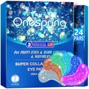 Eye Gel Pads (24 Paare) - Unter Augenaufnäher für Puffy Eyes, Falten, Dark Circles, Natural Collagen Eye Gels, Unter Augenmaske Aufnäher für Gesicht zu beruhigen Puffiness, Augentaschen