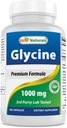 Meilleur complément Glycine naturel 1000 Mg pour la production d'énergie, 180Count