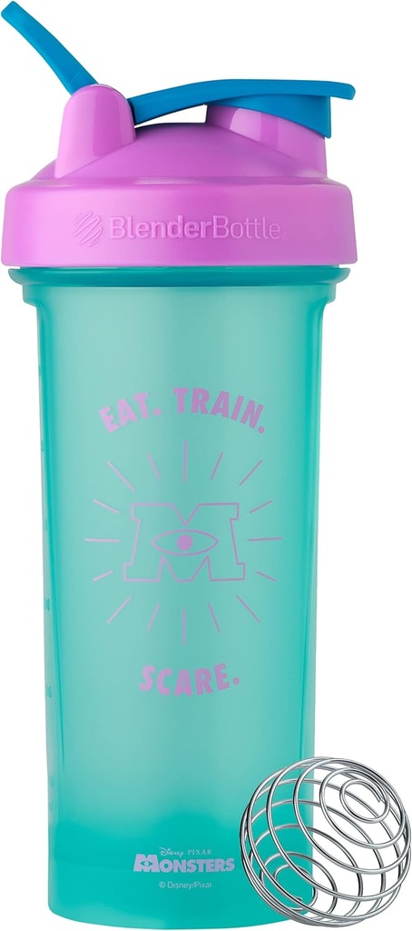 BlenderBottle Pixar Classic V2 Shaker Bottle Perfekt für Protein Shakes und Pre Workout, 28-Ounce, Monsters Inc.