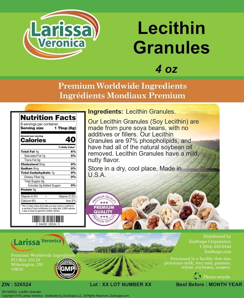Lecitina Granules (4 oz, ZIN: 526524) - 2 Pack