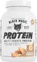 Black Magic Protein Powder Whey Egg Casein Complex + Enzymes & MCT's Recovery 2lbs Cinnamon Toast Getreide Geschmack