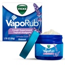 Vicks VapoRub, Lavande Scent, Toux Suppressante, Poitrine topique et Onguent analgésique, Vapors Vicks médicamentés, Soulagement de la toux en raison du froid, des douleurs et des douleurs, 1,76oz
