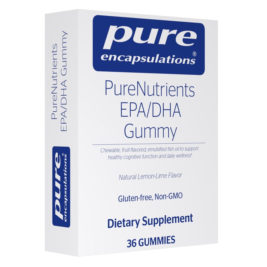 Encapsulations pures PureNutrients EPA/DHA Gummy ► Gummy Soft Chew pour soutenir la santé de la fonction cognitive et le bien-être quotidien