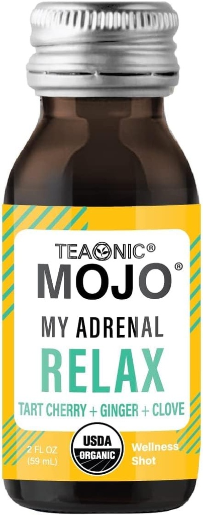 TEAONIC Adrenal e Immune Support Wellness Shots Combo, Pack of 24 Wellness Shots - My Adrenal Mojo and My Immunity Mojo
