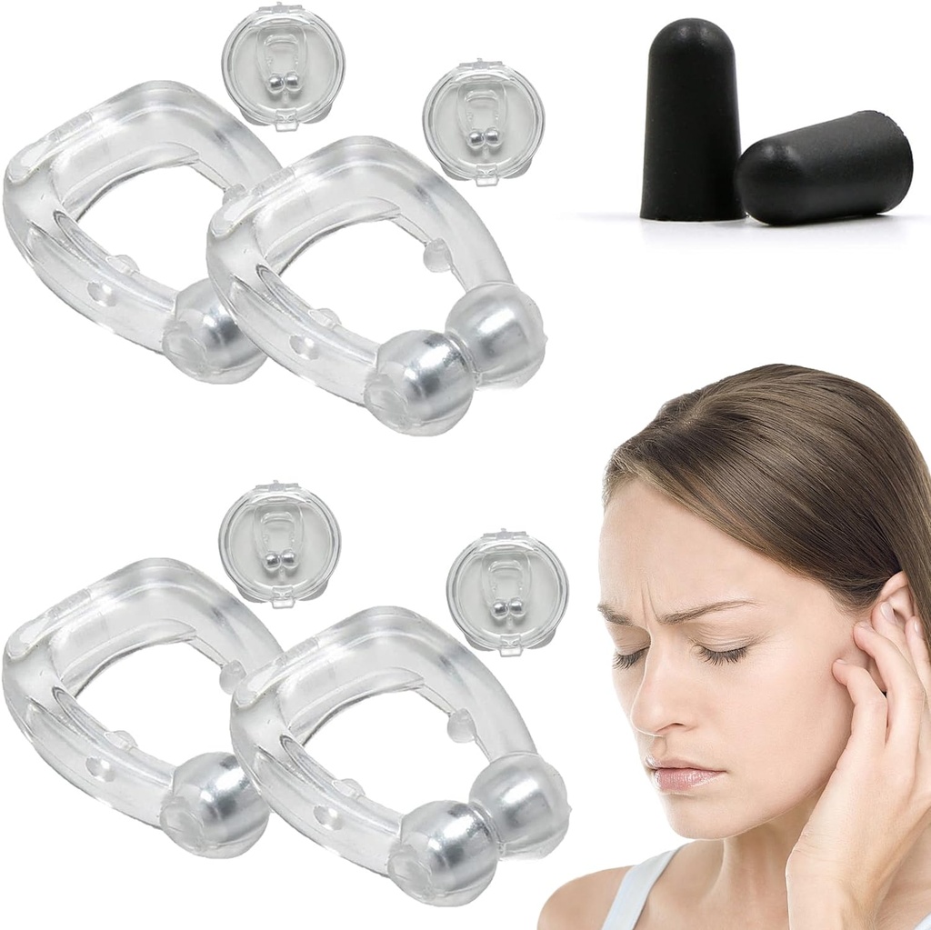 Rilievo di acufene per le orecchie di anelli, dispositivo di sollievo dell'agopnea, clip dell'orecchio di sollievo dell'ago di agopace Anti Tinnitus, dispositivo per l'anello di arresto dell'orecchio (2Pairs)