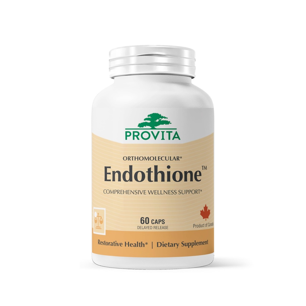 PROVITA Endothione | Glutathione Booster | Supporta Natural L-Glutathione Production | Precursori con Zinco, Selenio e Probiotico | Supporto Detox | Salute Immune | Funzione Liver | 60 Capsule Veg