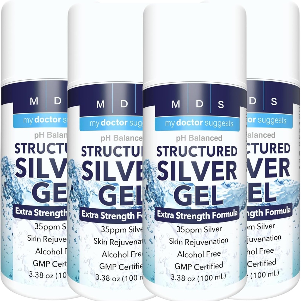 Gel d'Argent Colloïdal Extra Strength - Gel d'Argent Colloïdal activé 35ppm pour une puissance maximale - Fabriqué aux États-Unis - Formule structurée dans un emballage pratique 4