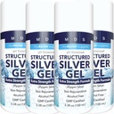 Kolloidale Silber Gel Extra Strength - 35ppm Aktiviertes kolloidales Silber Gel für maximale Potenz - Made in USA - Strukturierte Formel in einem bequemen 4 Pack