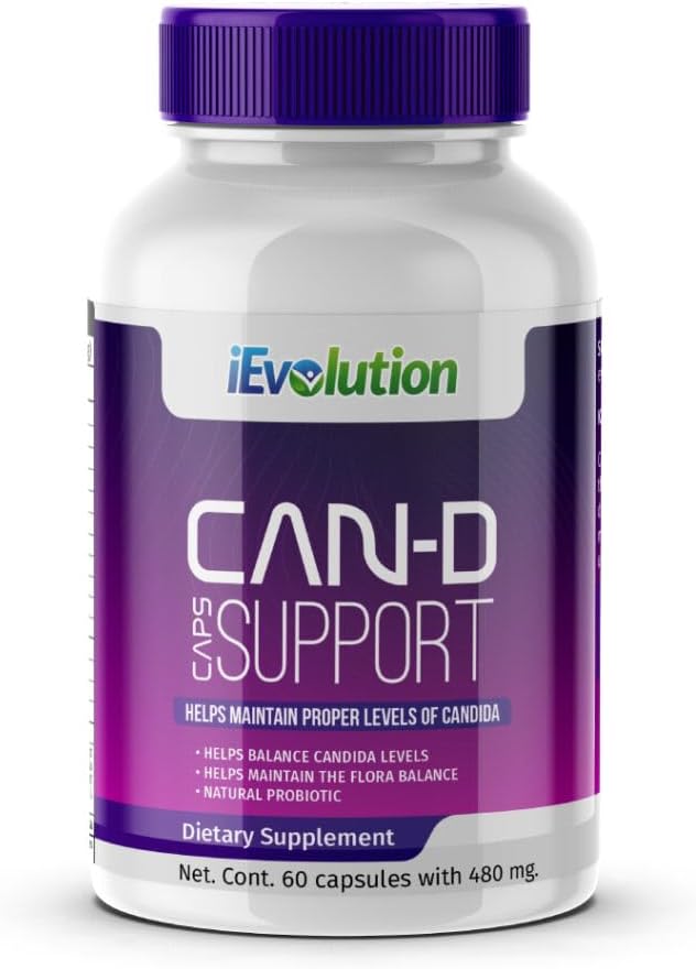 Can-D Caps Advanced Candida Control Supplement: Immune & Digestive System Support with Natural Ail, Cat's Claw, Ginger, Calcium & Magnésium - Fungicidal & Health Improvement Formula