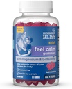Les enfants heureux de maman se sentent calme Gummies, soutenir un sentiment de calme et de détente Le corps, fait avec Magnésium, L-théanine, sans sucre Lémonade de framboise Saveur, Age 4+, 60 Gummies