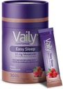 Melatonine liquide vaily 10mg, Extrait de baume de citron Cycles de sommeil améliorés - Suppléments de sommeil aromatisés aux framboises, Liquide d'aide au sommeil pour adultes - Extrait de camomille Aide naturelle au sommeil et à la relaxation - 30 doses