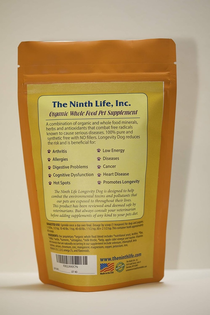 Organic Dog Vitamin Supplement - Longevity Dog (11.2 oz.)