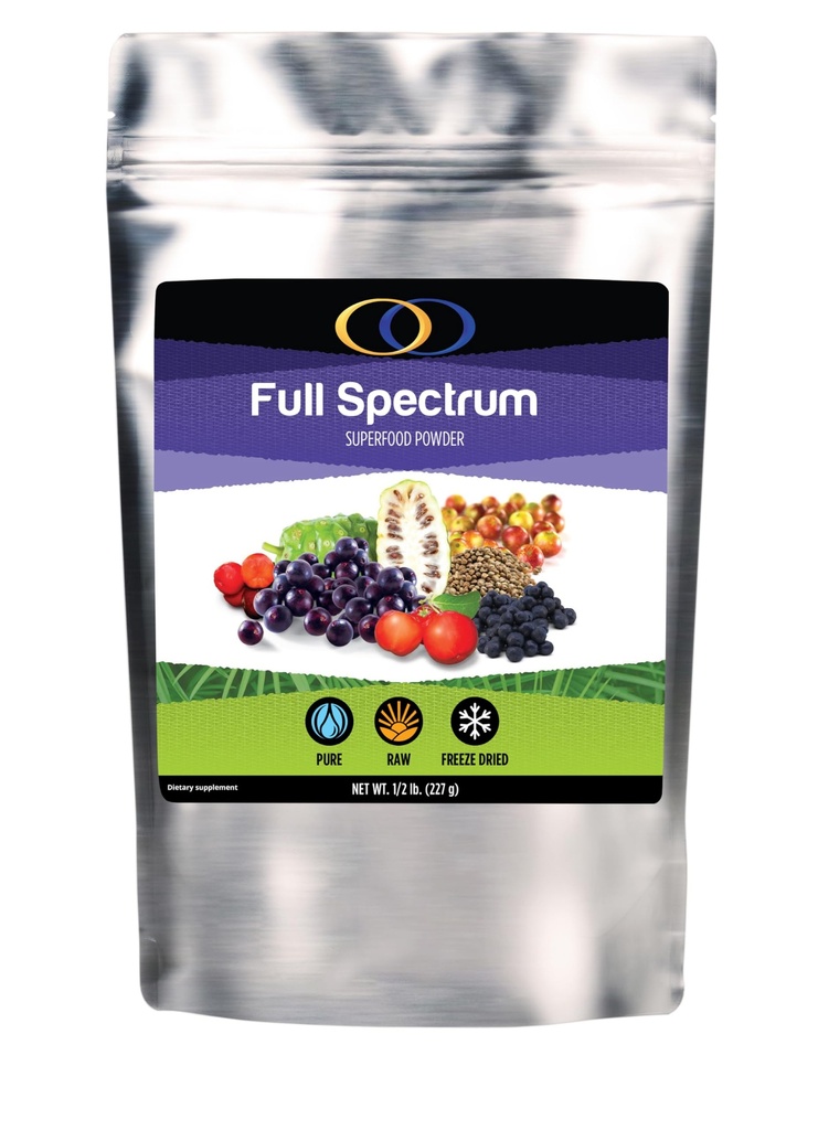 Polvere di superfood a spettro completamente secca di congelamento crudo ottimale - Sistema immunitario e supporto digestione