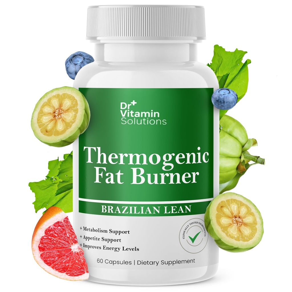 Thermogénique Fat Burner Lean brésilien, pilules perte de poids pour les femmes, tailleur et suppléments pour Bloating pour les femmes et les hommes, 60 capsules