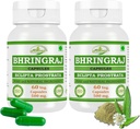 Bhringraj (Eclipta Prostrata) Kapseln für Männer und Frauen | Premium Ayurvedic Kräuterergänzung | 500 mg. pro Servieren | 60 Veggie Kapseln | Hergestellt mit natürlichen Bhringraj Pflanze | Packung von 2 x 60 Kapseln