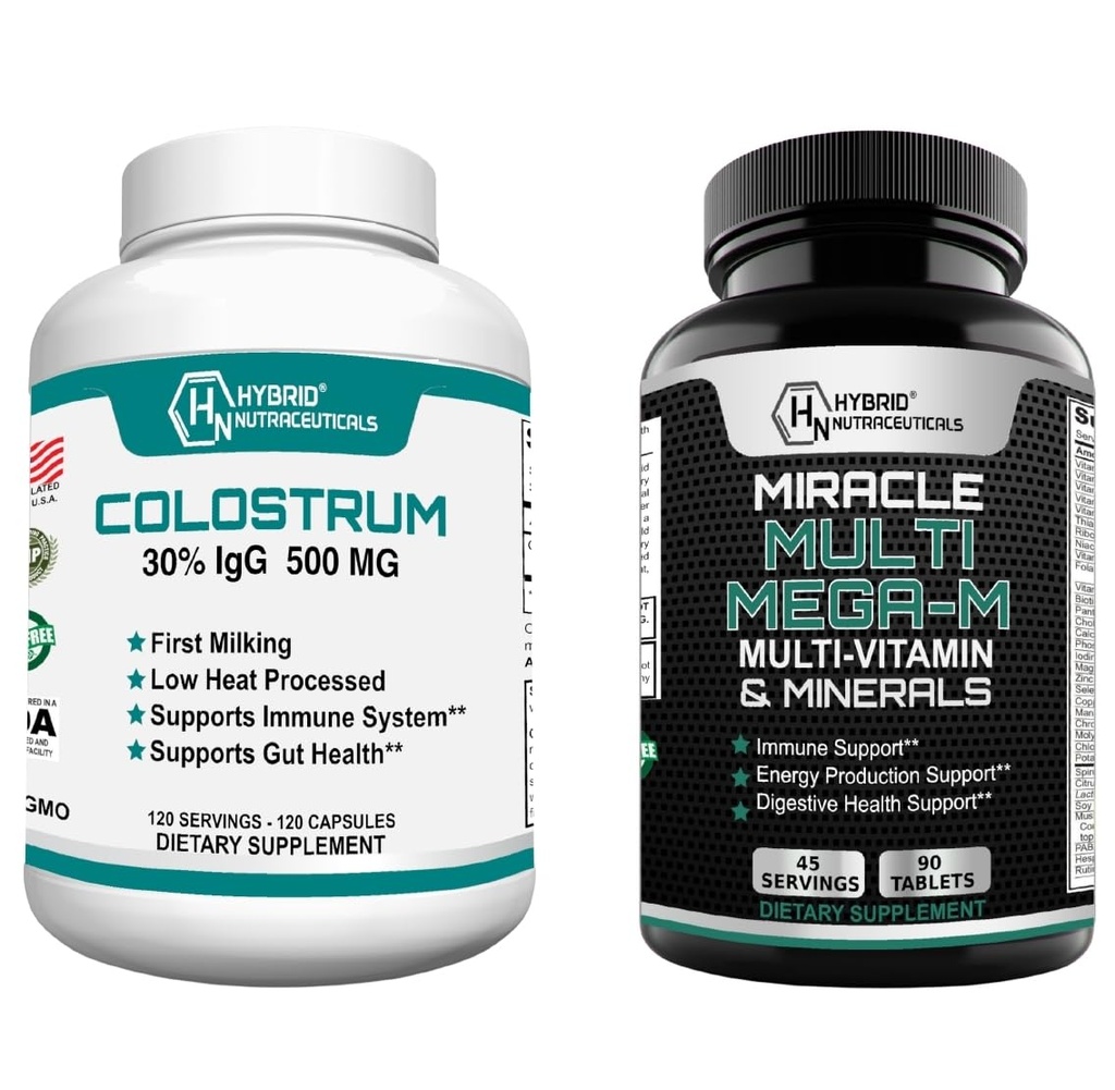Immune System Support: Bovine Colostrum & MiracleMulti MEGA