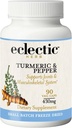 Institut éclectique Cru Fresh Freeze-Dried non-OGM Turmeric et Pepper , 90 CT (430 mg)