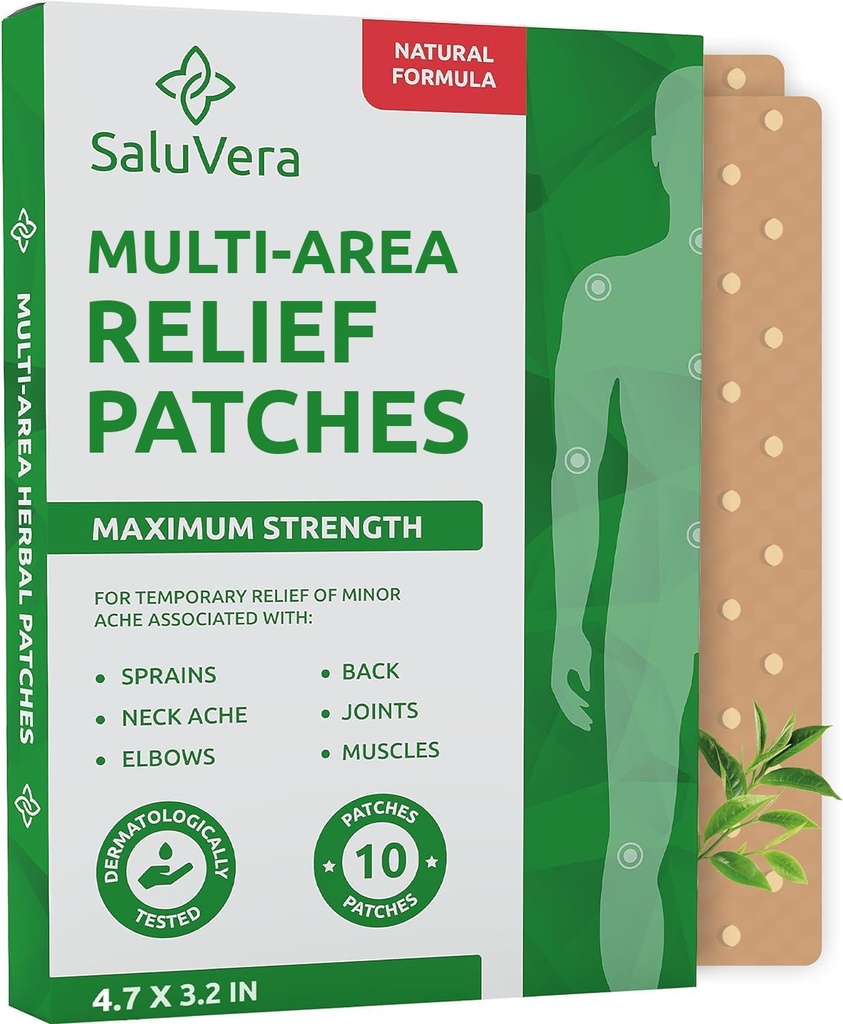 Patchs - Patchs de chaleur extra grande - Résistance maximale Muscle naturel et articulaire Relief Patchs dos - A action rapide, doux sur la peau, Patchs chauds pour le dos, épaule, cou, genou et pied,10 Pack (L)