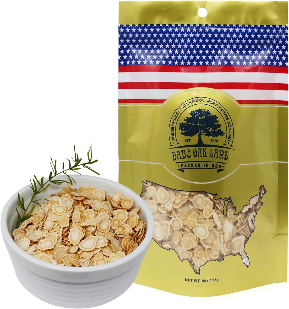 DOL Ginseng américain Slices du Wisconsin (Sliced Ginseng Root Wisconsin Groncé! La plupart des gens l'utilisent pour faire du thé au ginseng! Bon pour la santé ! -en sac(Petite 4oz/Bag)