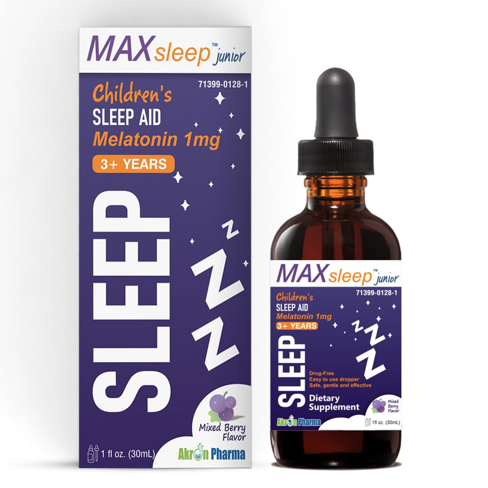 Max Sleep Junior per bambini - Melatonin Gocce di sonno per i sogni dolci